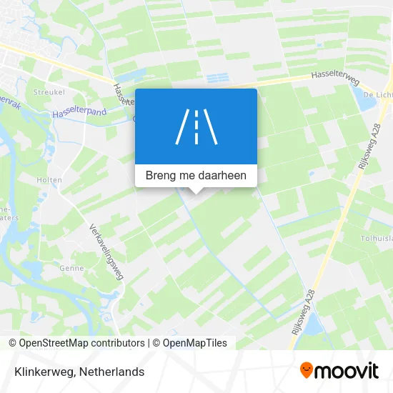 Klinkerweg kaart