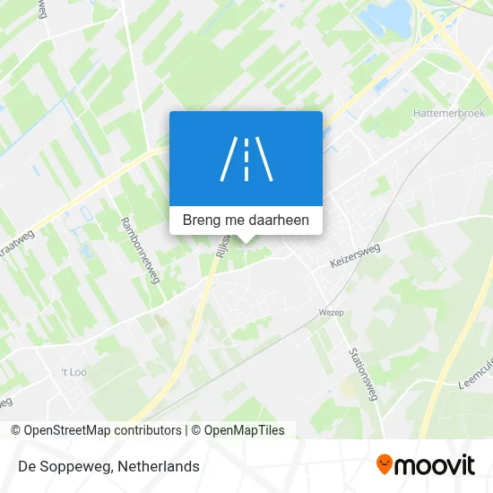 De Soppeweg kaart