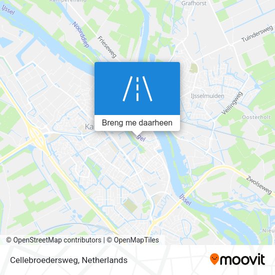Cellebroedersweg kaart