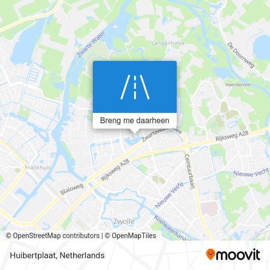 Huibertplaat kaart