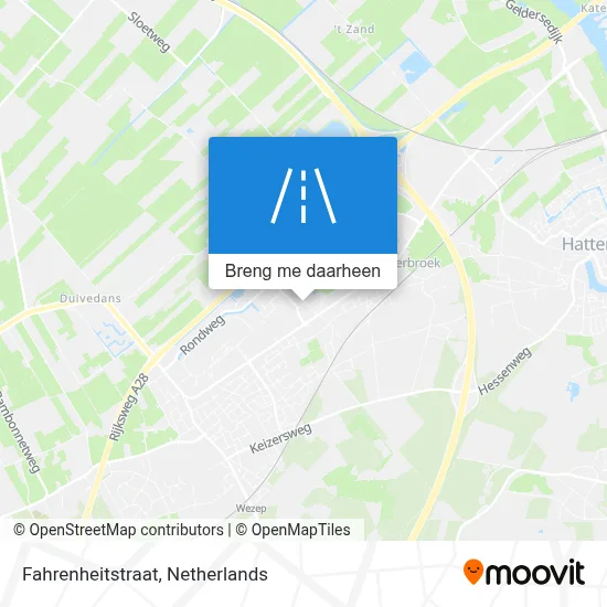 Fahrenheitstraat kaart