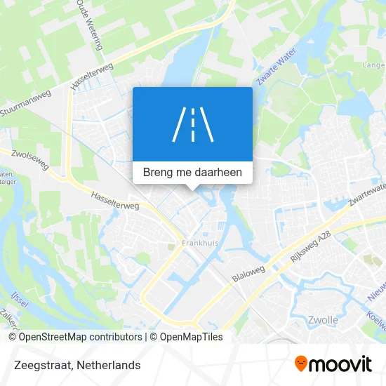 Zeegstraat kaart