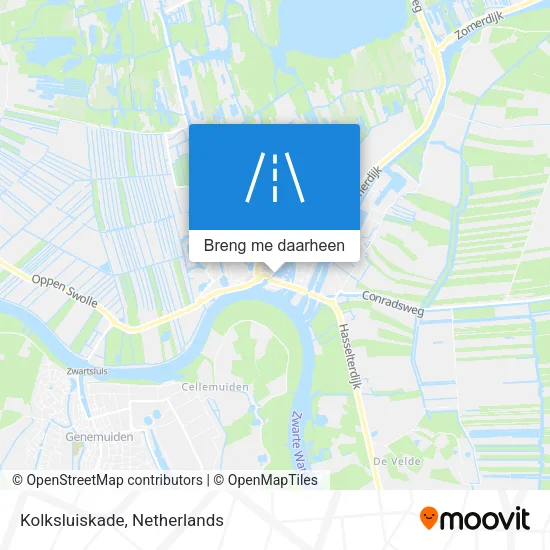 Kolksluiskade kaart