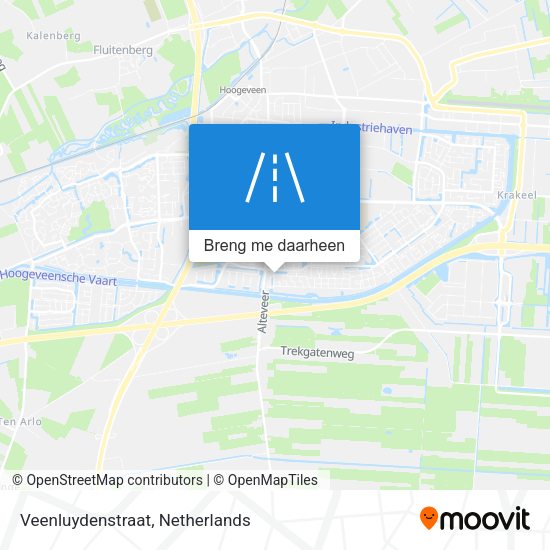 Veenluydenstraat kaart