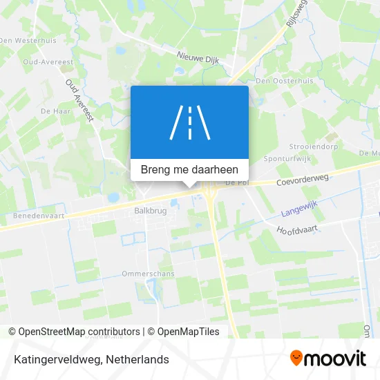 Katingerveldweg kaart