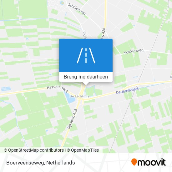 Boerveenseweg kaart