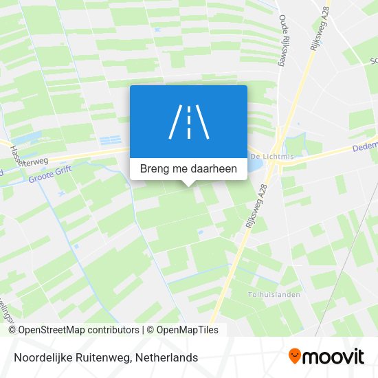 Noordelijke Ruitenweg kaart