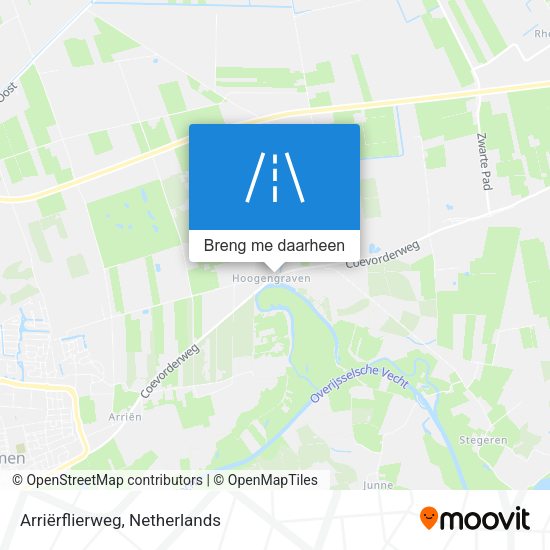 Arriërflierweg kaart