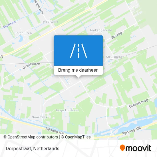 Dorpsstraat kaart
