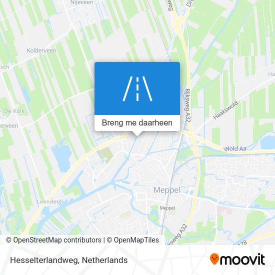 Hesselterlandweg kaart