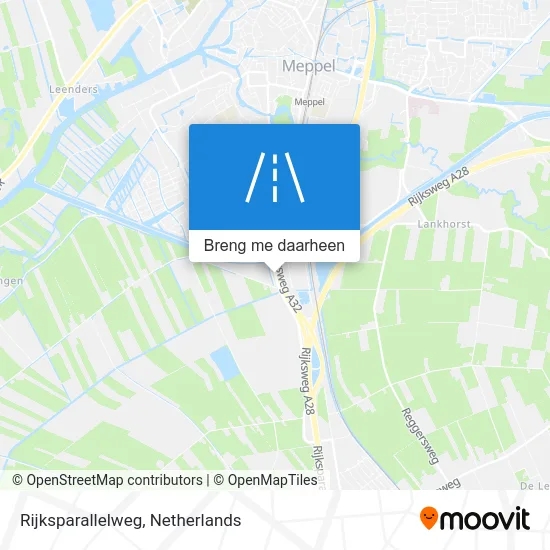 Rijksparallelweg kaart