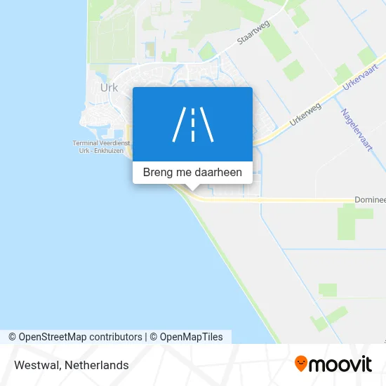 Westwal kaart