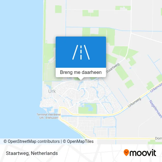 Staartweg kaart