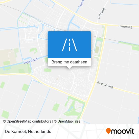 De Komeet kaart