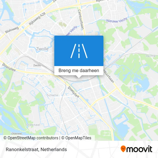 Ranonkelstraat kaart