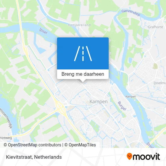 Kievitstraat kaart