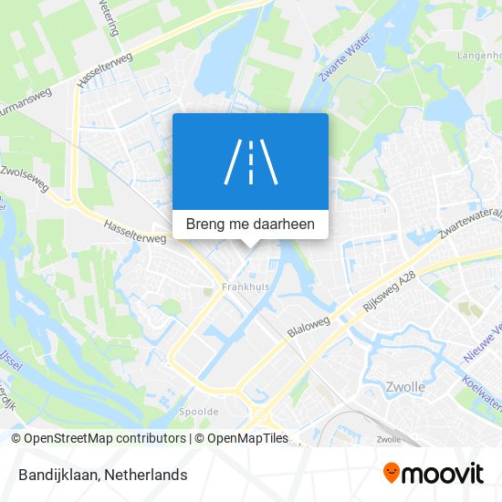 Bandijklaan kaart