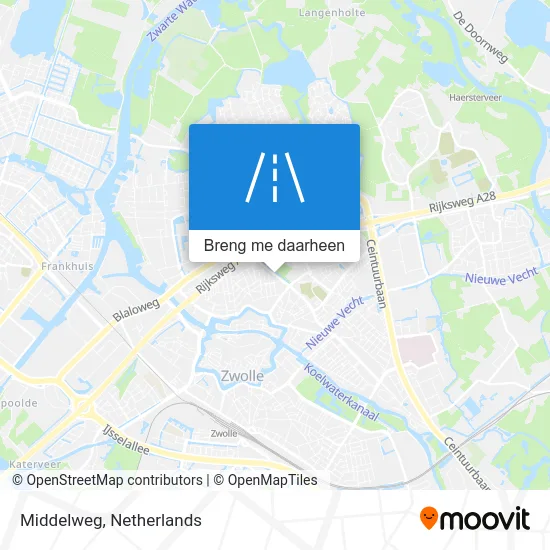 Middelweg kaart