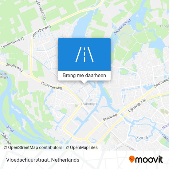 Vloedschuurstraat kaart