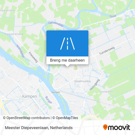 Meester Diepeveenlaan kaart