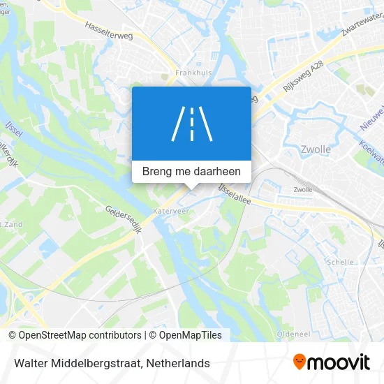 Walter Middelbergstraat kaart