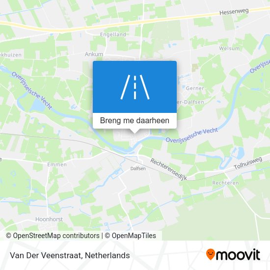 Van Der Veenstraat kaart
