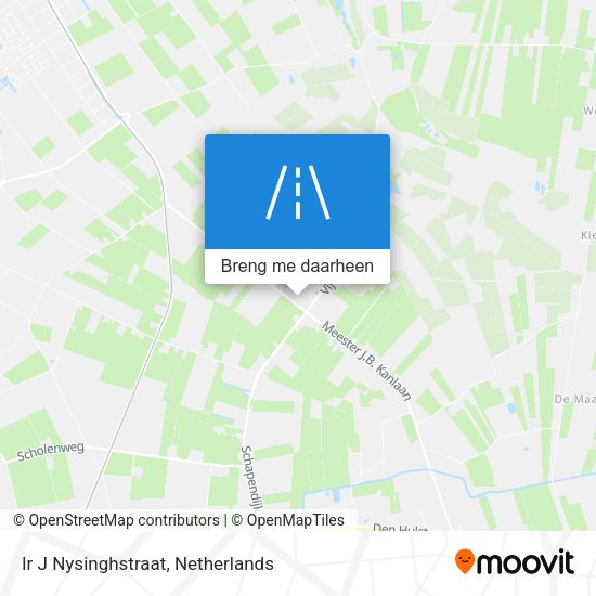 Ir J Nysinghstraat kaart
