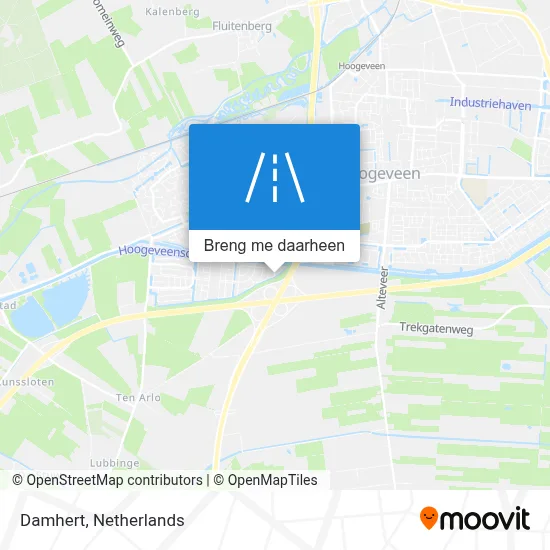 Damhert kaart
