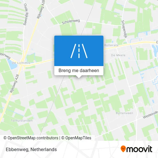 Ebbenweg kaart