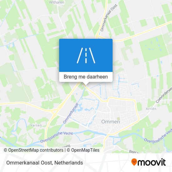 Ommerkanaal Oost kaart