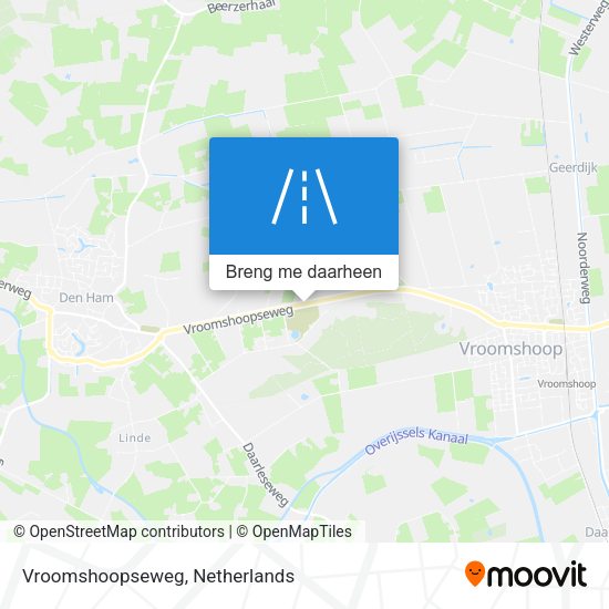 Vroomshoopseweg kaart