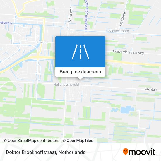 Dokter Broekhoffstraat kaart