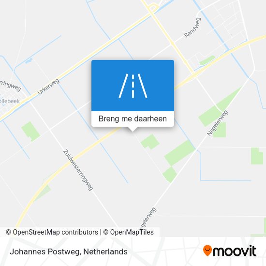 Johannes Postweg kaart