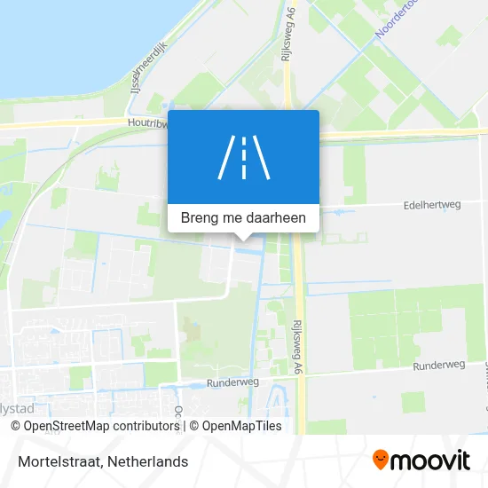 Mortelstraat kaart