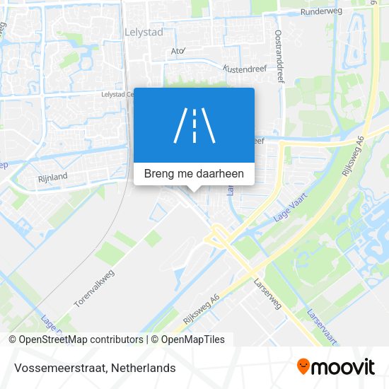 Vossemeerstraat kaart