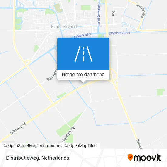 Distributieweg kaart