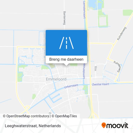Leeghwaterstraat kaart