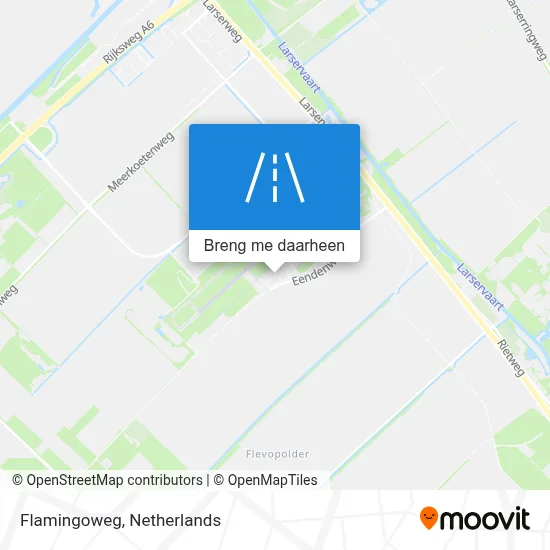 Flamingoweg kaart