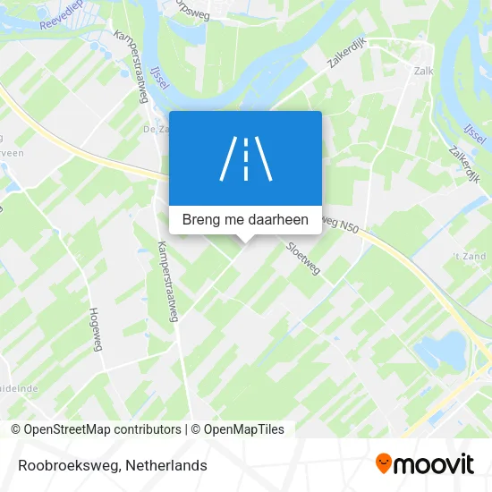 Roobroeksweg kaart