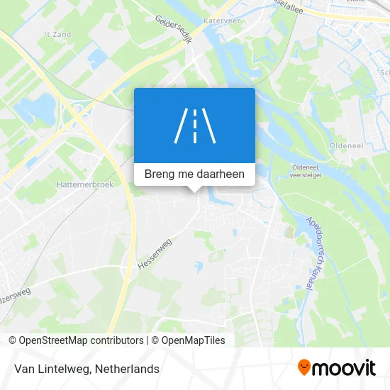 Van Lintelweg kaart