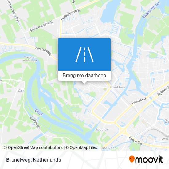 Brunelweg kaart