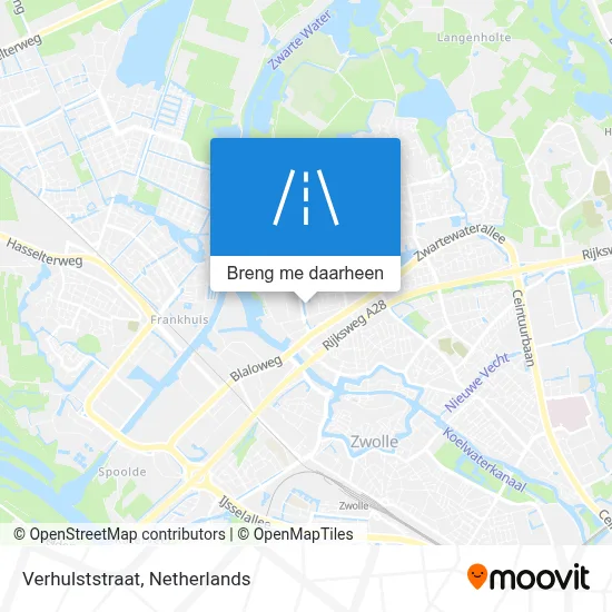 Verhulststraat kaart