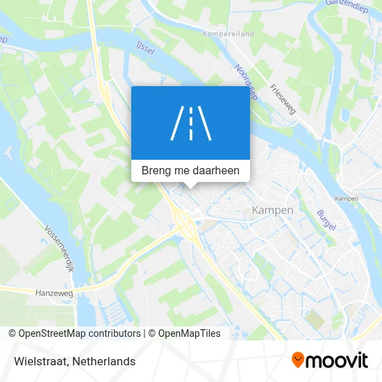 Wielstraat kaart