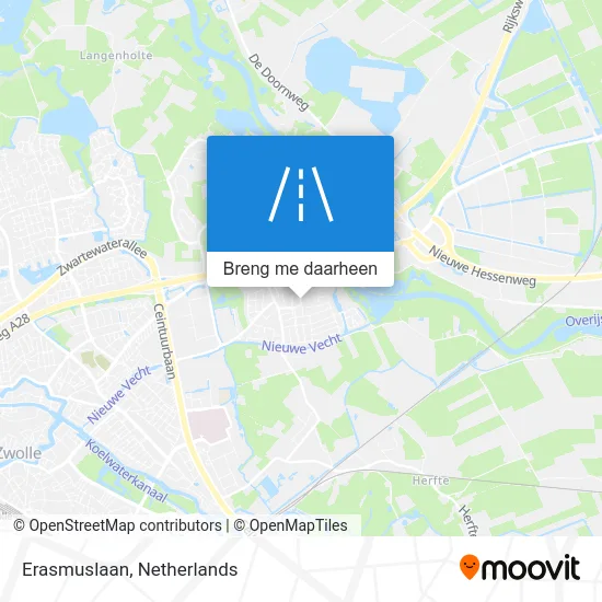 Erasmuslaan kaart