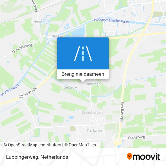 Lubbingerweg kaart