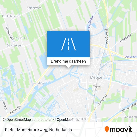 Pieter Mastebroekweg kaart