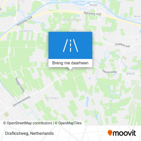 Drafkistweg kaart