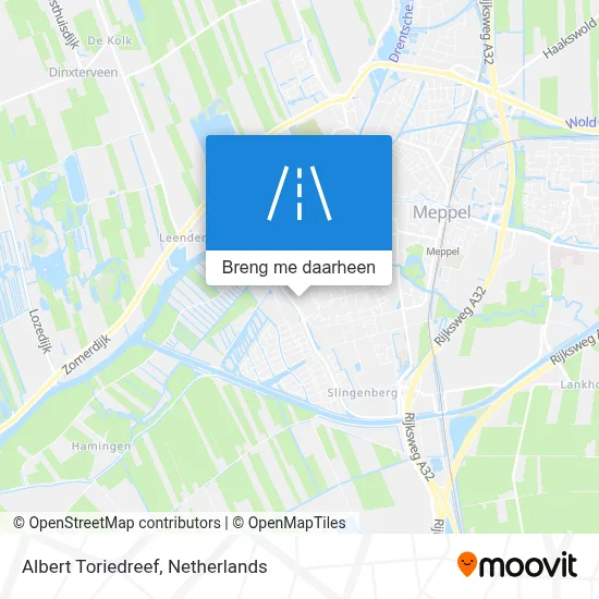 Albert Toriedreef kaart