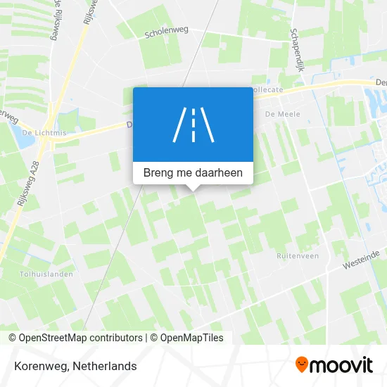 Korenweg kaart