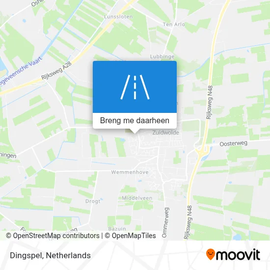 Dingspel kaart